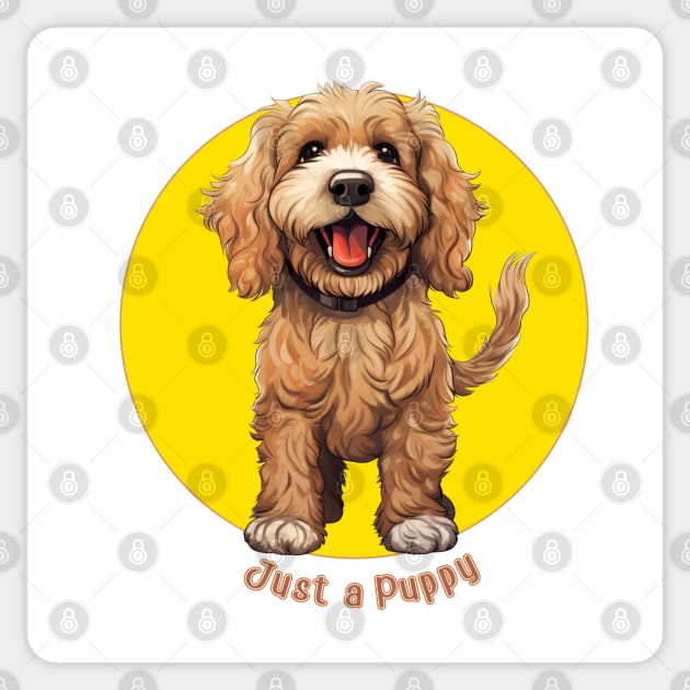 Just a Puppy - Cockapoo Sticker by Peter the T-Shirt Dude